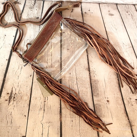 Myra Western Fringe Clear Stadium Bag - Picture 6 of 9